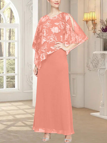 Long Glitter Mesh Dress with Novelty Asymmetric Overlay Bodice