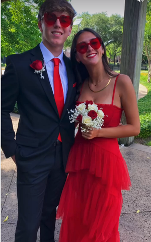 Vestido de fiesta de tul con tirantes finos y corte en A, elegante vestido de noche Y115