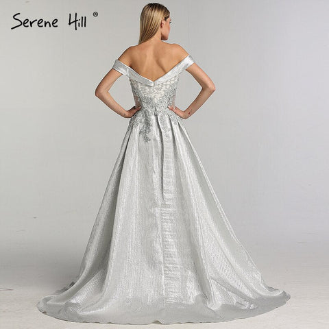 On Sale no return no refundSale Dubai Ivory Sweetheart Crystal Sexy Evening Dresses 2025 Dubai Design Sleeveless Luxury Evening Gowns LA60925