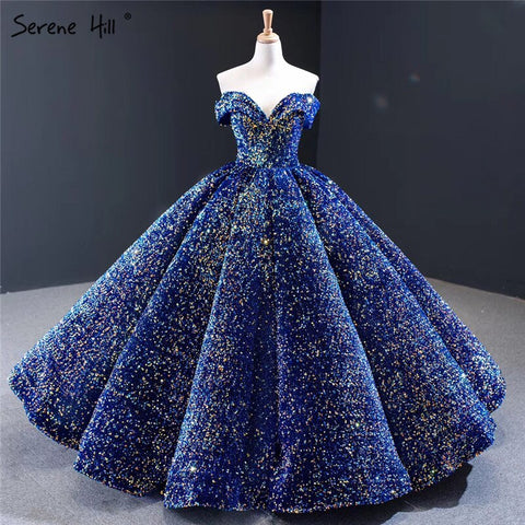 Dubai Sweetheart Sexy Green Luxury Wedding Dresses 2025 Sequined Off Shoulder Bridal Gowns HM66991 Custom Made