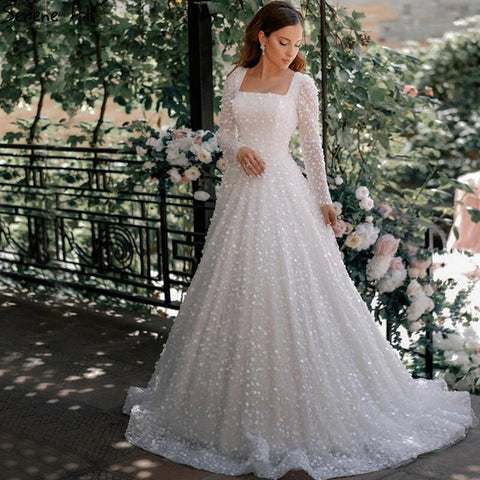 Dubai White A-Line Sexy Luxury Evening Dresses 2025 Beading Long Sleeve Sexy Formal Dress LA70271