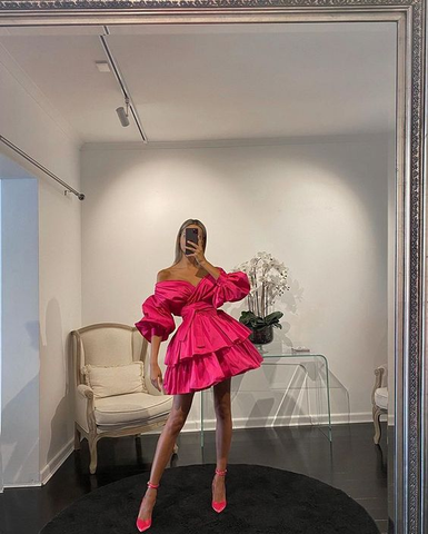 A-line Homecoming Dress Charming Party Dress Y2374