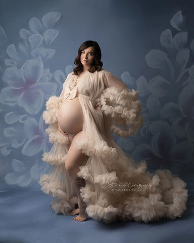 Fluffy Tulle Maternity Dresses