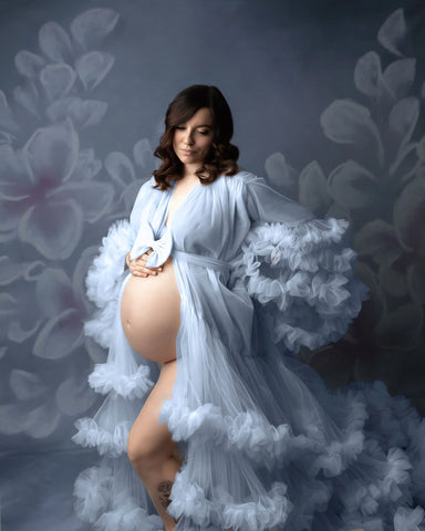 Fluffy Tulle Maternity Dresses