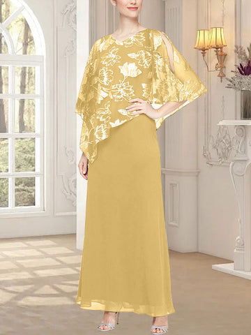 Long Glitter Mesh Dress with Novelty Asymmetric Overlay Bodice