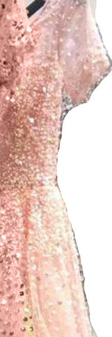 Gold Short Sleeves Beading Luxury Evening Dresses Gowns 2025 A-Line Lace Up For Women Party Design LA70464