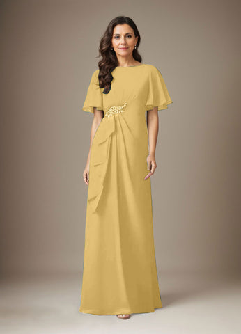 Dark Navy Sheath Beaded Chiffon Dress