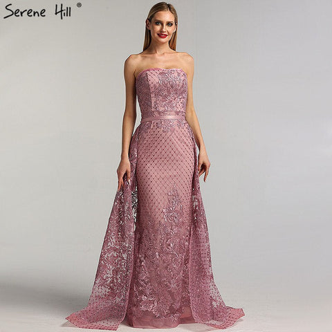 On Sale No Return No Refund Green Off Shoulder Sexy Mermaid Evening Dresses 2025 Appliques Sequined Luxury Vintage Evening Gowns  LA6361