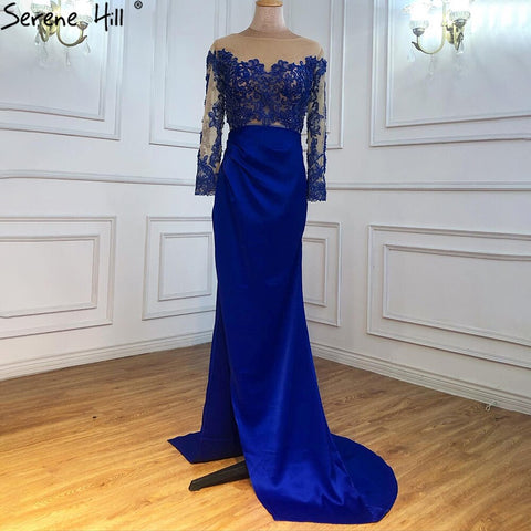 Green Satin   Detachable Skirt Long Sleeves Sexy Evening Dresses 2025 Mermaid Formal Dress Design LA70343