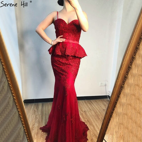 On Sale no return no refundSale Grey Fake Two Pieces Mermaid Evening Dresses 2025 Sleeveless Sexy Lace Evening Gowns Long LA70247