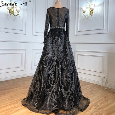 Muslim Pink Long Mermaid  With Train Luxury Evening Dresses Gowns for woman  party  Formal Dress  2025 LA70541