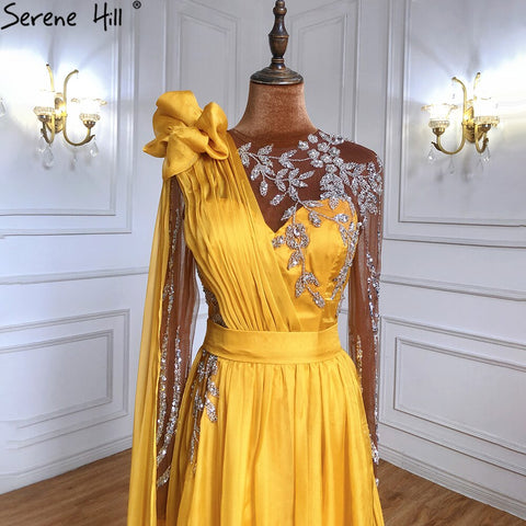 Blue Cape Sleeve Sexy Evening Dresses Gowns 2025 Beaded A-Line For Woman Wedding Party LA70308