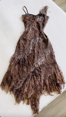 Vestido de noche vintage de gasa con lentejuelas y hombros descubiertos, estilo formal, modelo Y8300