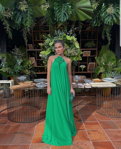 Robe de soirée verte modeste, robe de gala verte Y5176
