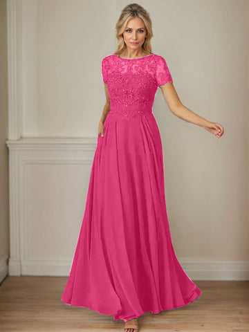 Vestido de gasa azul marino oscuro de corte en A con escote barco y lentejuelas 