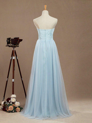 Robe de demoiselle d'honneur convertible en tulle et dentelle, longueur au sol, décolleté en cœur 