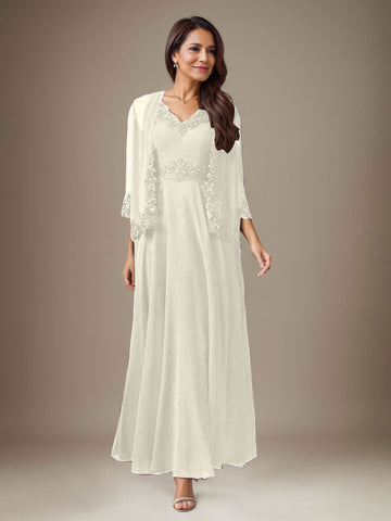 Plum A-Line Sequins Chiffon Dress