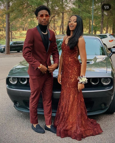 Robe de bal sirène à fines bretelles, robe de soirée tendance Y4222