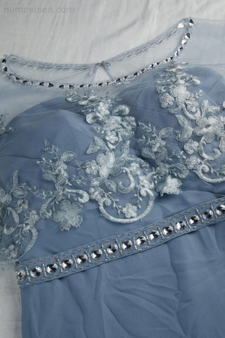 Robe de soirée en mousseline de soie pour femme, style minimaliste, en dentelle, pour demoiselle d'honneur, pour fête de mariage, 28113 