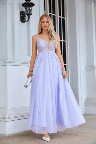 Robe de demoiselle d'honneur en mousseline de soie et dentelle, col en V, bretelles spaghetti, robe de soirée, de mariage, de plage, 28090 