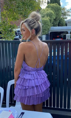 Vestido corto de fiesta con volantes y cuello de espagueti, sexy y minivestido Y2199