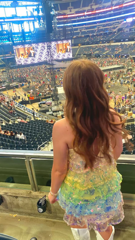 Robe de bal à paillettes superposées pour femme Y2476