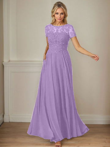 Vestido de gasa azul marino oscuro de corte en A con escote barco y lentejuelas 