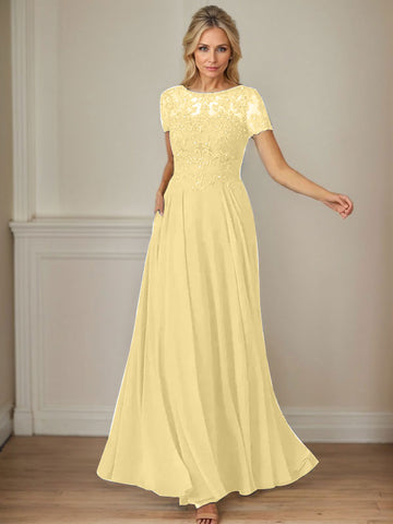 Vestido de gasa azul marino oscuro de corte en A con escote barco y lentejuelas 