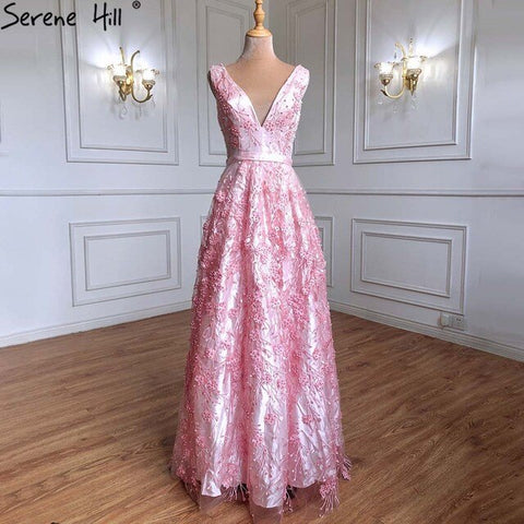 En solde, aucun retour, aucun remboursement. Vente Robe de soirée en tulle à décolleté plongeant et perles, sans manches, LA6482