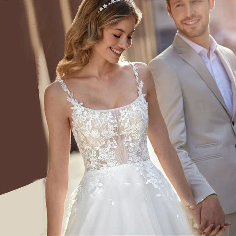 Luxury Lace Off Shoulder Sleeveless Women Mermaid Open Back Wedding Dresses 2025 Bridal Gowns Applqiues Spaghetti Straps Sexy