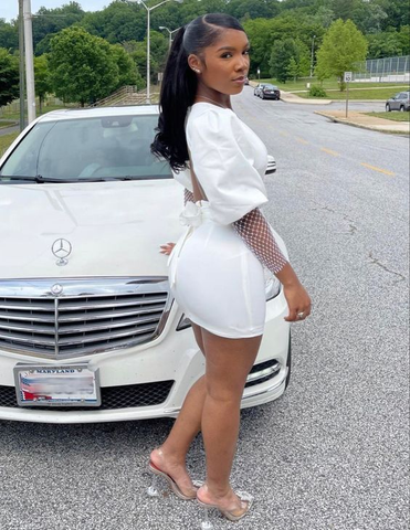 Vestido clásico de graduación, vestido corto blanco para fiesta de bienvenida con escote en V profundo Y2005