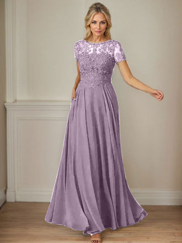 Vestido de gasa azul marino oscuro de corte en A con escote barco y lentejuelas 