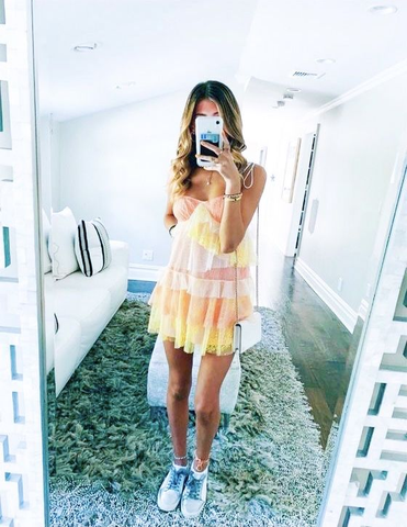 Vestido de fiesta elegante y colorido para bienvenida a casa Y3008