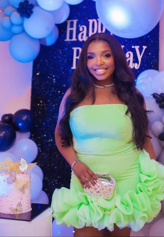 Vestido corto de fiesta de bienvenida rosa fucsia plisado sin tirantes, único, Y7853