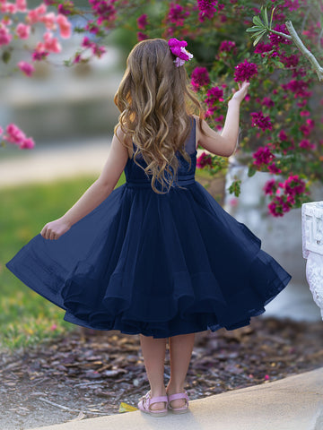 Ball-Gown/Princess Tulle Knee-length Flower Girl Dress
