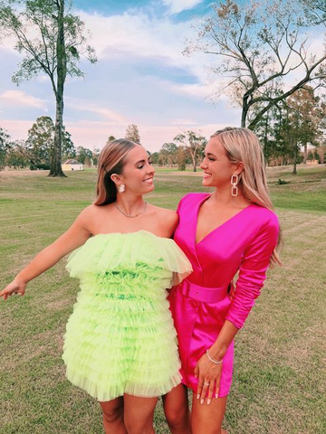 Robe verte de bal de fin d'année, robe de soirée Y2047