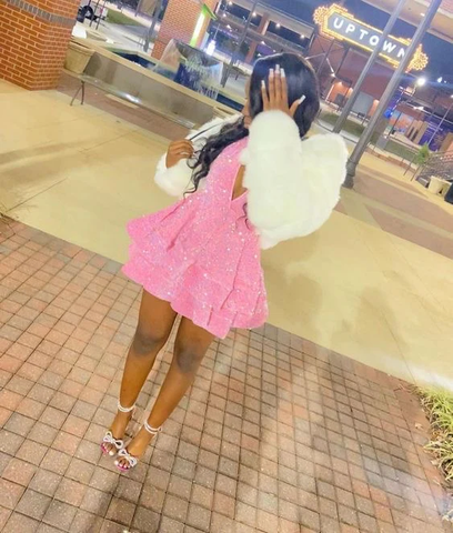 Robes de bal rouges à paillettes, coupe trapèze, robes de cocktail à paillettes scintillantes Y4239