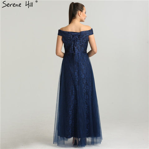 On Sale No Return No Refund Shoulder Sexy Lace Beach Evening Gown Beading Fashion Women's Formal Evening Dresses 2025 Real Photo LA6450