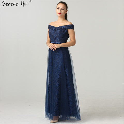 On Sale No Return No Refund Shoulder Sexy Lace Beach Evening Gown Beading Fashion Women's Formal Evening Dresses 2025 Real Photo LA6450