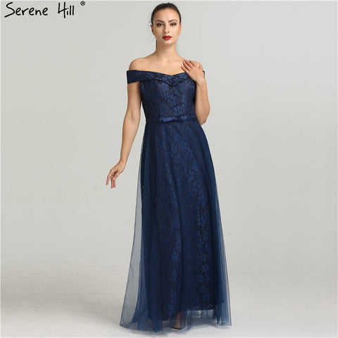 On Sale No Return No Refund Shoulder Sexy Lace Beach Evening Gown Beading Fashion Women's Formal Evening Dresses 2025 Real Photo LA6450