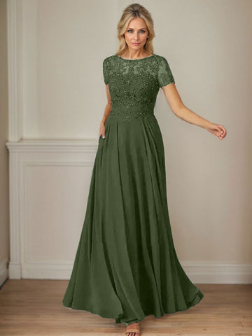 Vestido de gasa azul marino oscuro de corte en A con escote barco y lentejuelas 