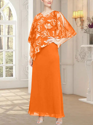 Long Glitter Mesh Dress with Novelty Asymmetric Overlay Bodice