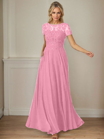 Vestido de gasa azul marino oscuro de corte en A con escote barco y lentejuelas 