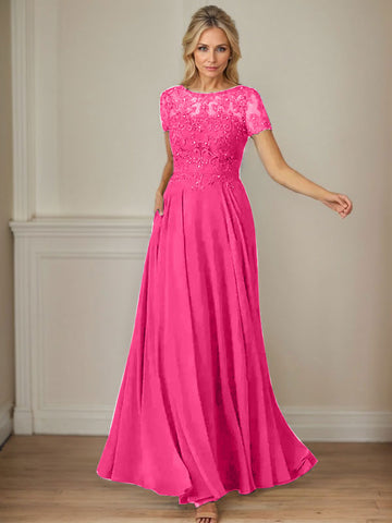 Vestido de gasa azul marino oscuro de corte en A con escote barco y lentejuelas 