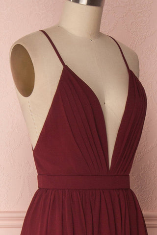 A Line Dark Green Bridesmaid Dress VMB31