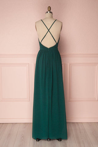 A Line Dark Green Bridesmaid Dress VMB31
