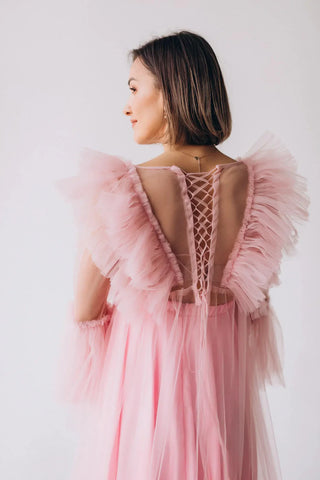 Puffy Tulle Baby Shower Dress for Women