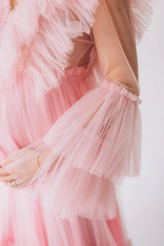 Puffy Tulle Baby Shower Dress for Women