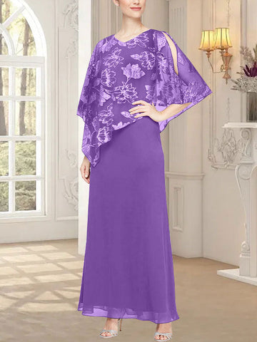 Long Glitter Mesh Dress with Novelty Asymmetric Overlay Bodice