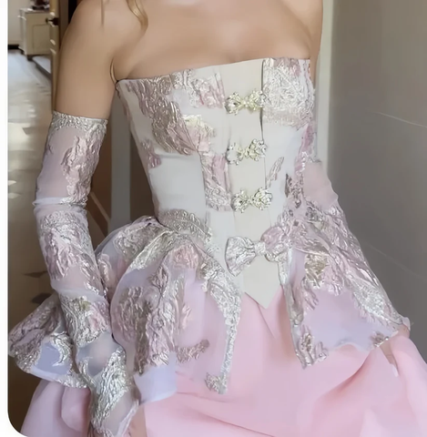 Robe de bal courte bustier tendance, robe de soirée mignonne, robe d'anniversaire Y7775